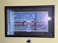 Vernon Collins Signed Print Of Pisgah High School