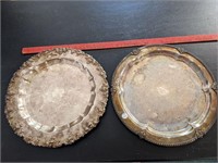 2 Silver Plate Servers