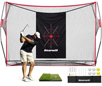 Bearwill Golf Net, 10x7ft Heavy Duty Golf Practic
