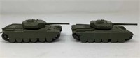 Pair of Die cast Dinky Centurion Tanks, Made in