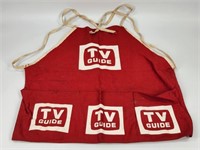 COOL VINTAGE TV GUIDE ADVERTISING APRON