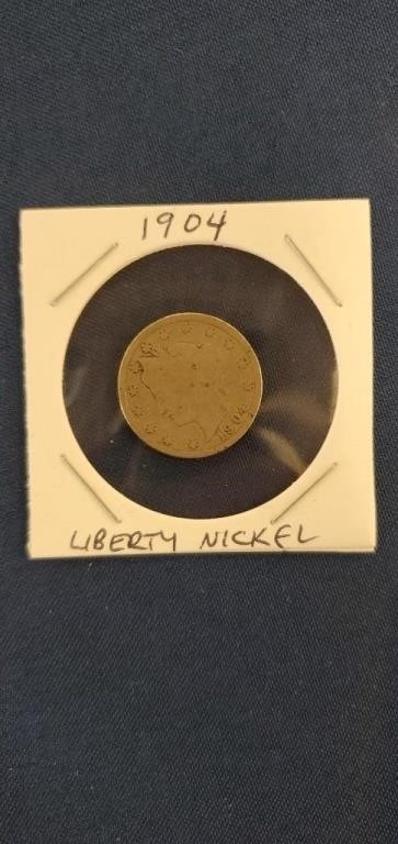 1 1904 Liberty nickel
