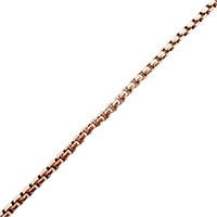 LUXE 18" Round Box Chain Necklace 18k Gold