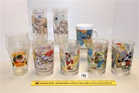 Group lot of character glasses including (2)
