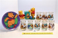 Group lot of Winnie the Pooh items including (8)