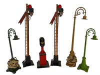 Vintage Train Signal, Lamp Posts & Semaphores