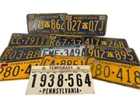 1960’s & ‘70’s License PA License Plates
