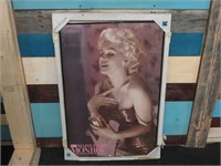 23" X 35" FRAMED MARILYN MONROE POSTER