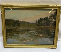Antique Painting 10 1/2" x 8 1/2” Signed By Sawyer