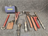 Pipe Wrenches, Tin Shears, Drill Bits & more