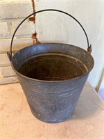 Vintage #10 Galvanized Pale Bucket