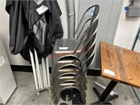 (5) METAL DINING CHAIRS