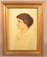 J.C. Magee Oil Portrait of Lillian G. Magee.