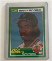 1989 Score Deion Sanders Rookie Football Card