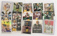 (15) Packers Mint Aaron Rodgers Football Cards