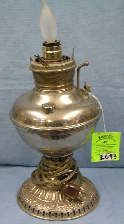 Antique oil lamp