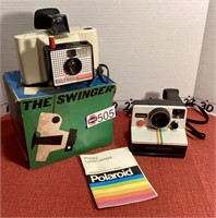 Vintage Polaroids- Onestep Land Camera, Swinger