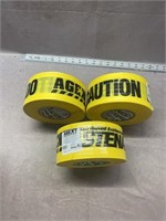 3 rolls of caution tape