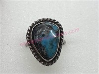 Sterling silver turquoise ring sz 4