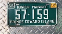 1966 PRINCE EDWARD ISLAND LICENCE PLATE