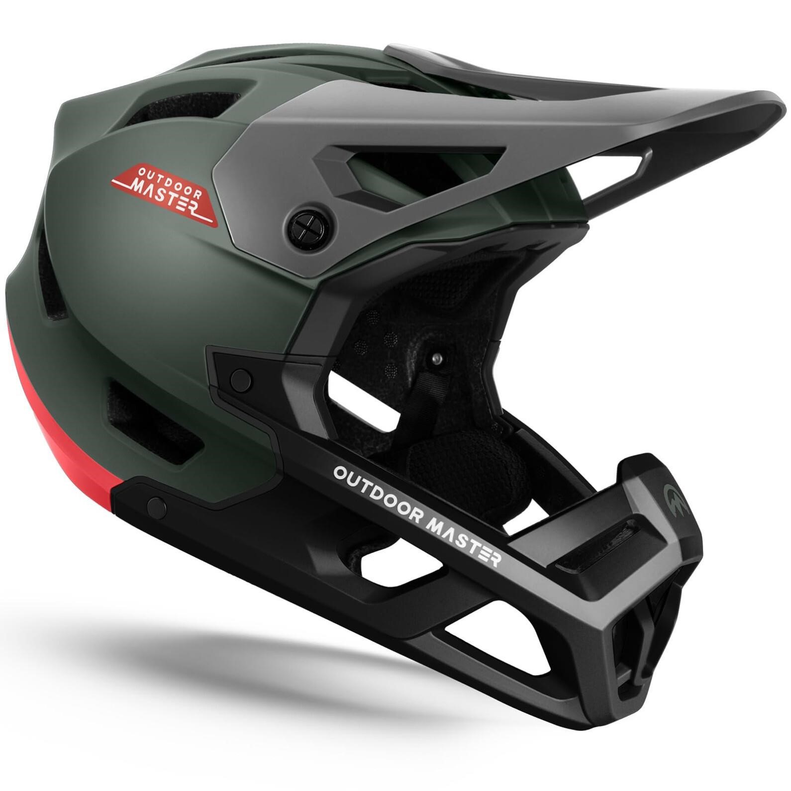 OutdoorMaster Full Face Mountain Bike Helmet for M