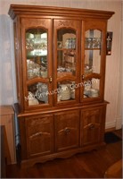 (D) 2pc. Lighted China Cabinet - 51x17x78"