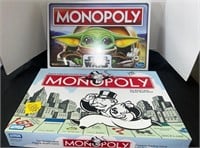 2 Monopoly Games- 1 Star Wars unopened
