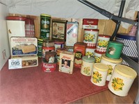 Assorted tins - many vintage