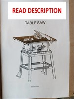 Unknown Table Saw