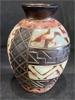 VTG Peru Rosa Carmen Textured Vase