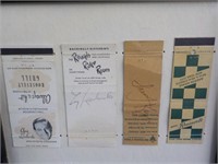 Antique matchbook covers