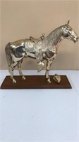 16" Large Metal Horse Statue