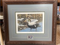1987 AK Duck Stamp Print; Carl Branson, Signed