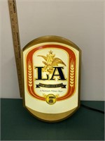 1984 LA ANHEUSER BUSCH LIGHTED BEER SIGN WORKS