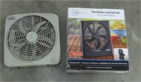 2 Portable Fans