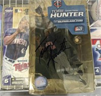 TORII HUNTER SIGNED ACTION FIGURE