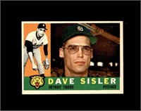 1960 Topps #168 Dave Sisler EX to EX-MT+