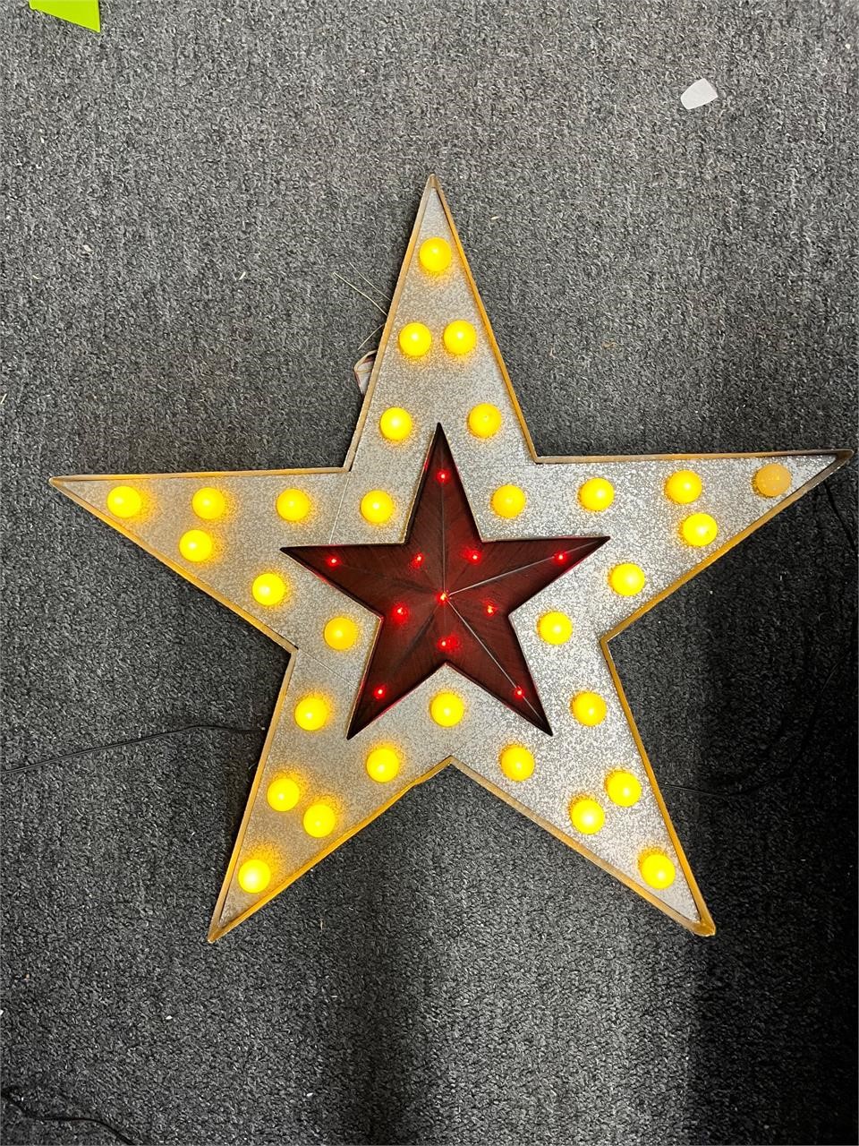 23" light up star