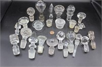 Collection of Glass Bottle Stoppers