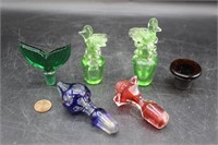 Collection of Colored Glass Stoppers
