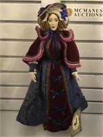 Russian fine porcelain doll Nadezhda, stands over