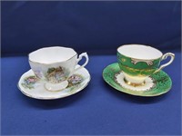 Queen Anne / Royal Stafford Teacups & Saucers