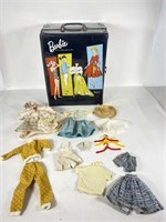 VTG 1961 Mattel Barbie Case & Outfits