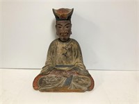 c.1800"s Asian Wood Carving w/Japan Receipt 1968