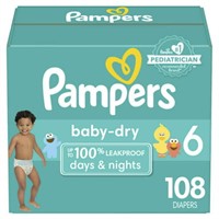 Pampers Baby Dry Diapers Size 6 108 Count