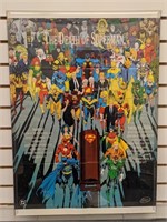 DC The Death of Superman Comic Collection Poster