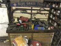 Bluegrass tools display and cabinet