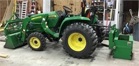 John Deere 3038E and attachments - see photos!