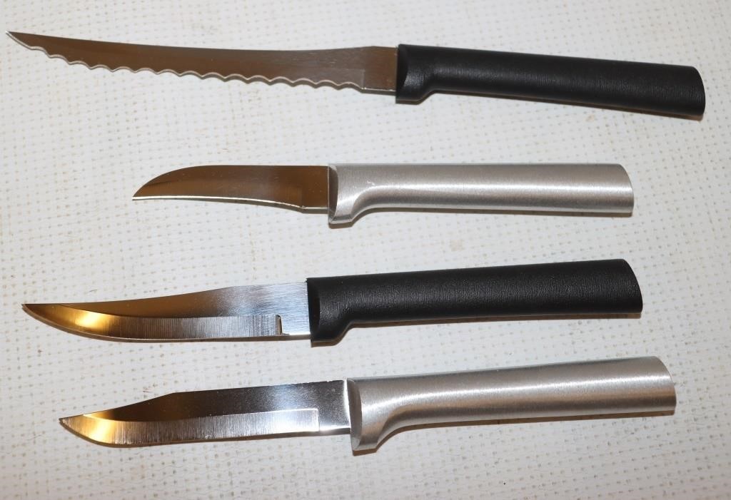 Rada Cutlery, 3 Pairing Knives & Tomato Slicer