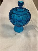 Vintage blue candy dish